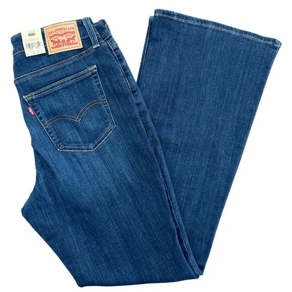 Levi's Women's 726 High Rise Slim Fit Flare Leg Full Jeans 32x32 New - Picture 3 of 9
